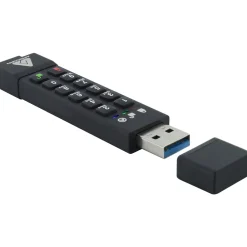 Apricorn Aegis Secure Key 3z 64GB USB 3.0 Type A Flash Drive, Black (ASK3Z-64GB)* Usb Flash Drives