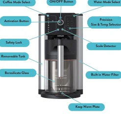 Coffee Makers<HomeCraft Aqua Optima Aurora 10-Cup Automatic Drip Coffee Maker (ACE002)