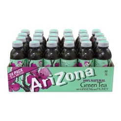 Tea<Arizona Green Tea Ginseng and Honey, 16 Oz., 24/Pack (900-00086)
