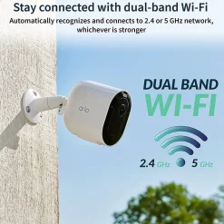 Security Cameras & Systems<Arlo Pro 5S 2K Wireless Security Camera, 3 Pack, White (VMC4360P-100NAS)