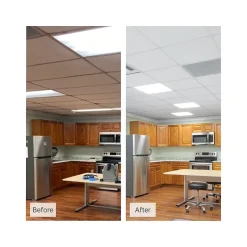 Ceiling Tiles<Armstrong FINE FISSURED Angled Tegular Edge Ceiling Tile, 24" x 24", White, 12/Carton (BP1717)