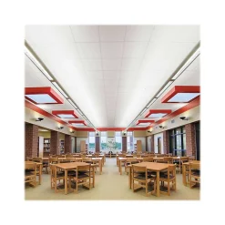 Ceiling Tiles<Armstrong FINE FISSURED Beveled K4C4 Edge Ceiling Tile, 12" x 12", White, 40/Carton (BP746)