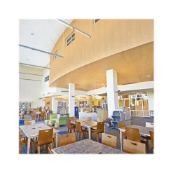 Ceiling Tiles<Armstrong FINE FISSURED High NRC Angled Tegular Edge Ceiling Tile, 24" x 24", White, 10/Carton (BP1756B)