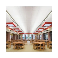 Ceiling Tiles<Armstrong FINE FISSURED Square Lay-In Edge Ceiling Tile 15/16, 24" x 48", White, 8/Carton (BP1830)
