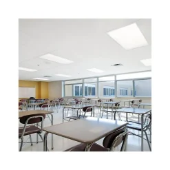 Ceiling Tiles<Armstrong FINE FISSURED Square Lay-In Edge Ceiling Tile 15/16, 24" x 48", White, 8/Carton (BP1714)
