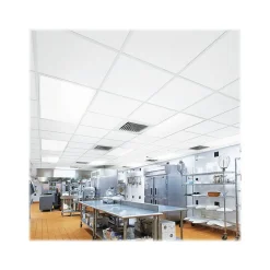 Ceiling Tiles<Armstrong KITCHEN ZONE Square Lay-In Edge Ceiling Tile, 24" x 24", White, 16/Carton (BP673)