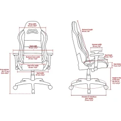 Clearance Torretta 2023 Edition Fabric Ergonomic Rocker Gaming Chair, Ash (TORRETTA-SFB-ASH2) Gaming Chairs