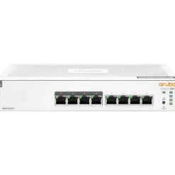 Aruba Instant On 1830 8-Port Gigabit Ethernet Managed Switch, 10/100/1000 Mbps, White (JL811A#ABA)* Ethernet Switches & Splitters