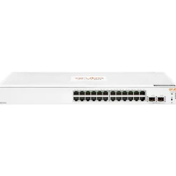 Aruba Instant On 1830 24-Port Gigabit Ethernet Managed Switch, 10/100/1000 Mbps, White (JL812A#ABA)* Ethernet Switches & Splitters