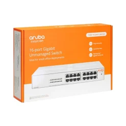 Aruba Instant On 1430 16-Port Gigabit Ethernet Unmanaged Switch, White (R8R47A#ABA)* Ethernet Switches & Splitters