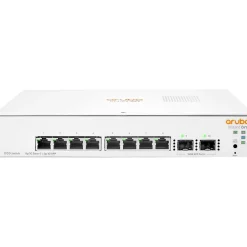 Aruba Instant On 1930 8-Port Gigabit Ethernet Managed Switch, 10/100/1000 Mbps, White (JL680A#ABA)* Ethernet Switches & Splitters