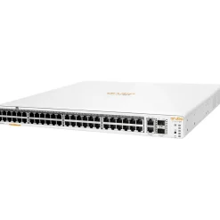 Aruba Instant On 1960 48-Port Gigabit Ethernet Managed Switch, 10/100/1000 Mbps, White (JL809A#ABA)* Ethernet Switches & Splitters