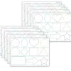 Best Productions® Smart Poly® PosterMat Pals® Space Savers Shapes Tracing, 13" x 9.5", Pack of 10 (ASH97018) Dry Erase