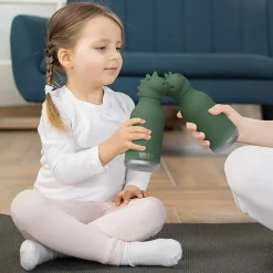 Water Bottles<ASOBU Bestie Bottle Dinosaur Stainless Steel Vacuum Insulated Water Bottle, 16 oz., Green (ADNASBV44DI)