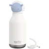 Water Bottles<ASOBU Bestie Bottle Sheep Vacuum Insulated Stainless Steel Water Bottle with Reusable Flexi Straw, 16 oz., White (SBV44SH)