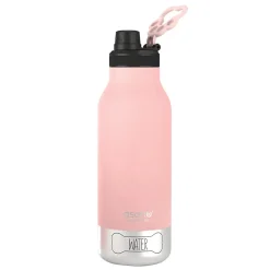 Water Bottles<ASOBU Buddy 3-in-1 Water Bottle with Removable Dog Bowl & Food Compartment, 32 oz., Pink (SDB2)