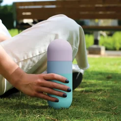 Water Bottles<ASOBU Orb Stainless Steel Vacuum Insulated Water Bottle, 14 oz., Pastel Teal (ADNASBV30PT)