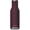Water Bottles<ASOBU Stainless Steel Vacuum Insulated Water Bottle, 17 oz., Purple (ADNANABT60BURG)