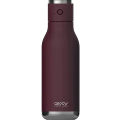 Water Bottles<ASOBU Stainless Steel Vacuum Insulated Water Bottle, 17 oz., Purple (ADNANABT60BURG)
