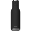 Water Bottles<ASOBU Stainless Steel Vacuum Insulated Water Bottle, 17 oz., Black (ADNANABT60BK)