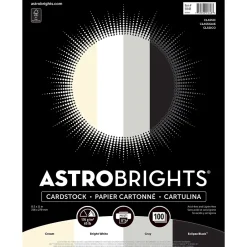 New 65 lb. Cardstock Paper, 8.5" x 11", Classic Assortment, 100 Sheets/Ream (91648) Card Stock