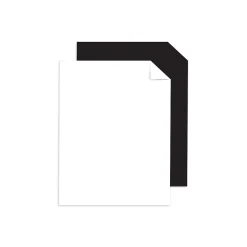 Hot 65 lb. Cardstock Paper, 8.5" x 11", Black/White, 100 Sheets/Ream (91647) Card Stock