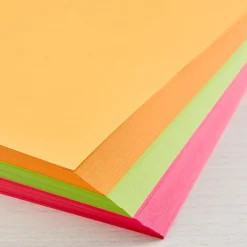Best 65 lb. Cardstock Paper, 8.5" x 11", Bold Brights Assortment, 150 Sheets/Pack (91074) Card Stock