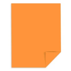 Sale 65 lb. Cardstock Paper, 8.5" x 11", Cosmic Orange, 2,000 Sheets/Carton (22851CT) Card Stock
