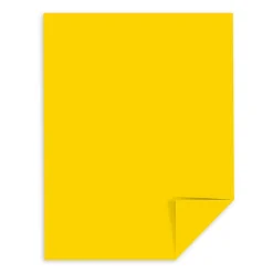 Sale 65 lb. Cardstock Paper, 8.5" x 11", Solar Yellow, 2,000 Sheets/Carton (22731CT) Card Stock