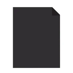 Hot 65 lb. Cardstock Paper, 8.5" x 11", Eclipse Black, 100 Sheets/Pack (22024-01) Card Stock