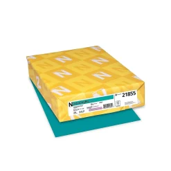 Clearance 65 lb. Cardstock Paper, 8.5" x 11", Terrestrial Teal, 250 Sheets/Pack (21855) Card Stock