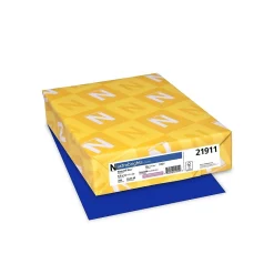 Discount 65 lb. Cardstock Paper, 8.5" x 11", Blast-Off Blue, 250 Sheets/Pack (WAU21911) Card Stock
