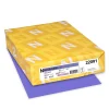 Sale 65 lb. Cardstock Paper, 8.5" x 11", Venus Violet, 250 Sheets/Pack (WAU22091) Card Stock