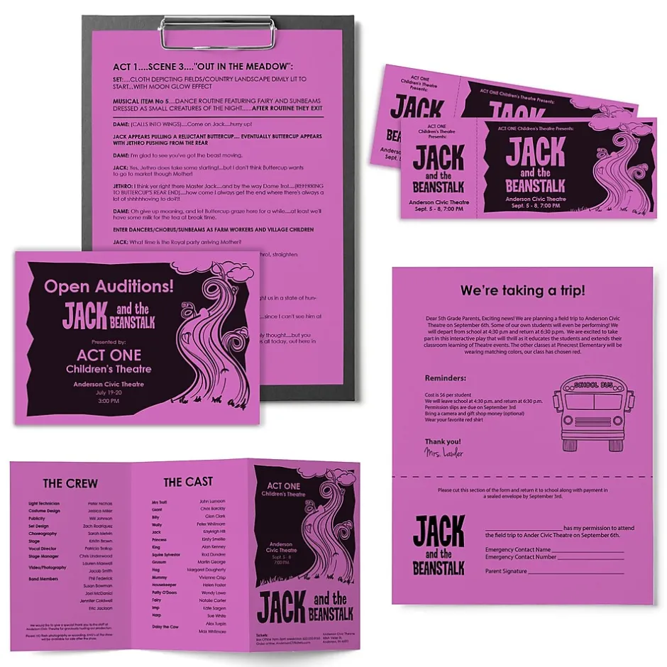 Discount Colored Paper, 24 lbs., 8.5" x 11", , 500 Sheets/Ream (21946) Multipurpose Paper