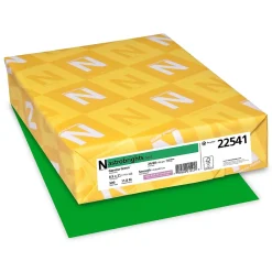 New Colored Paper, 24 lbs., 8.5" x 11", Gamma Green, 500 Sheets/Ream (22541) Multipurpose Paper