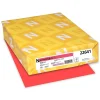 Outlet Colored Paper, 24 lbs., 8.5" x 11", Rocket Red, 500 Sheets/Ream (22641) Multipurpose Paper