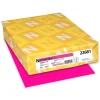 Best Colored Paper, 24 lbs., 8.5" x 11", Fireball Fuchsia, 500 Sheets/Ream (22681/21688) Multipurpose Paper