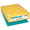 Hot Colored Paper, 24 lbs., 8.5" x 11", Terrestrial Teal, 500 Sheets/Ream (21849/22479) Multipurpose Paper