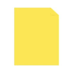 Outlet Punchy Pastels 65 lb. Cardstock Paper, 8.5" x 11", Lively Lemon, 100 Sheets/Ream (91785) Card Stock