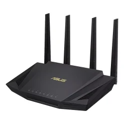 Asus AC Dual Band MU-MIMO WiFi 6 Router, Black (RT-AX3000)* Ethernet Switches & Splitters