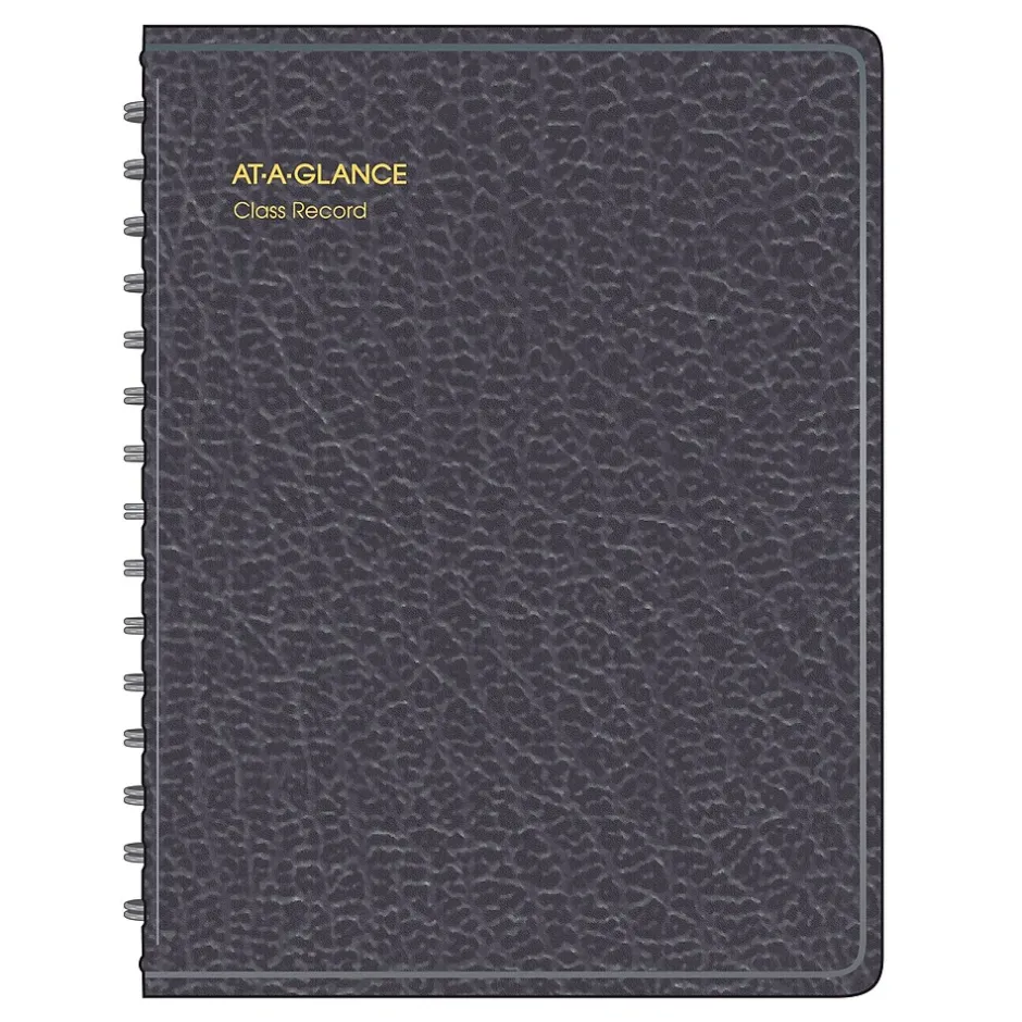 Sale Academic Class Record Book, Undated, 8-1/4" x 10-7/8", Black (80-150-05) Accounting & Record Journals