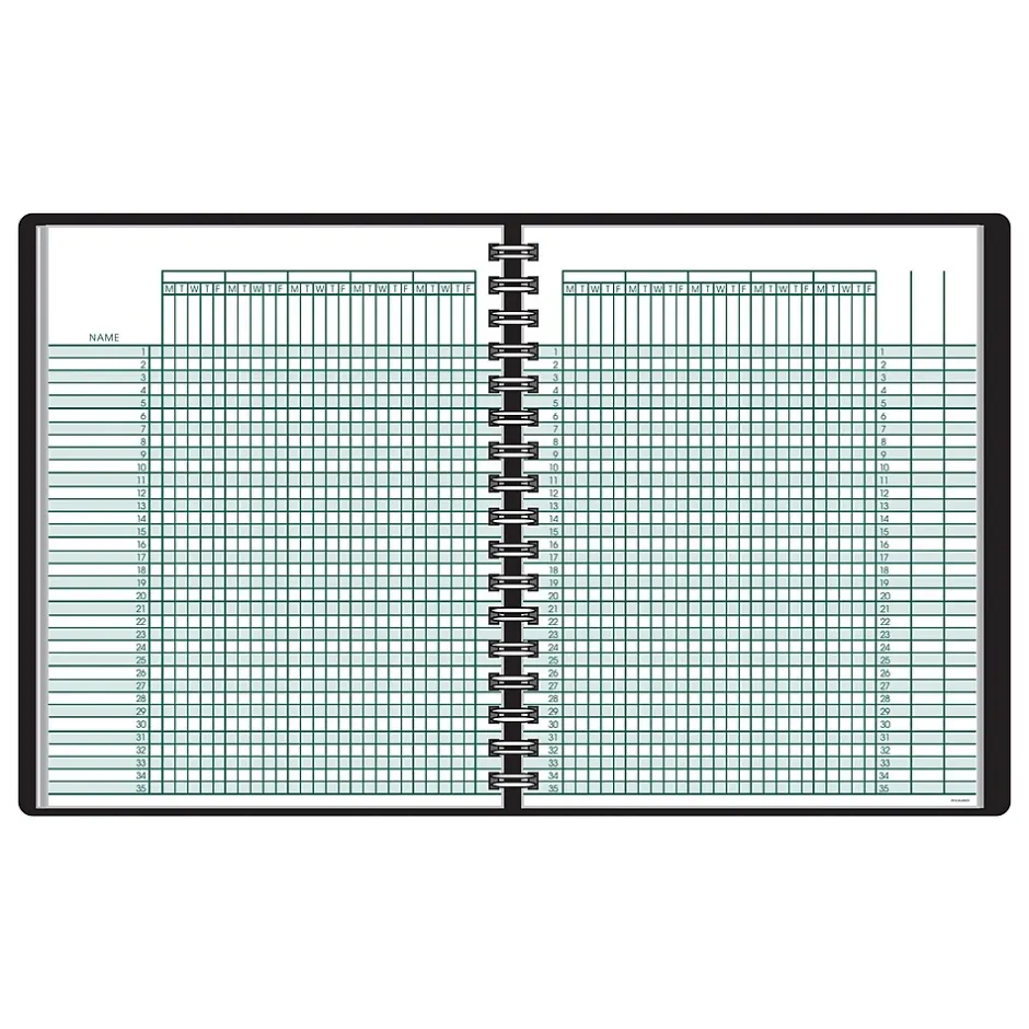 Sale Academic Class Record Book, Undated, 8-1/4" x 10-7/8", Black (80-150-05) Accounting & Record Journals