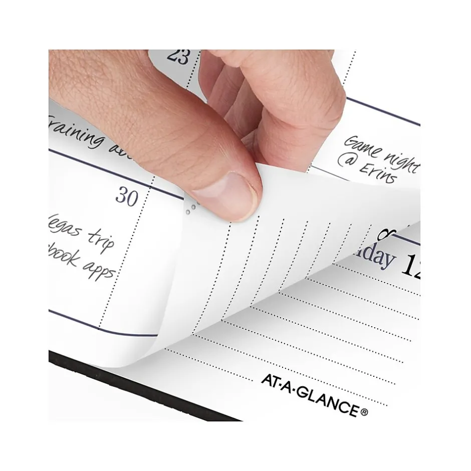 AT-A-GLANCE Fine Pocket Hardcover Diary, 3" x 6", Ruled, Black (72-02-05-25) Sale