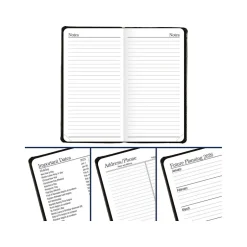 AT-A-GLANCE Fine Pocket Hardcover Diary, 3