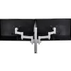 Atdec Adjustable Dual Monitor Arm for Flat/Curved Monitors up to 32", Silver (AWMS-2-4640-F-S)* Monitor Mounts & Stands