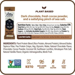 Snacks & Granola Bars<Atlas Gluten Free Chocolate Protein Bar, 1.6 oz., 5 Bars/Box 2/Box (600-02139)