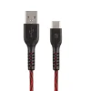 AT&T Charge and Sync USB to Type-C Cable, 10 ft., Red, (TCB10-RED)