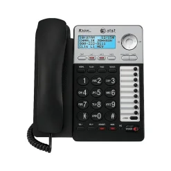Office Phones & Conferencing<AT&T ML17929 2-Line Corded Phone, Black/Silver