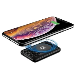 AT&T Portable Wireless Suction Power Bank, 10,000 mAh, Black (QPB10-BLK)