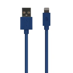 AT&T PVC Charge and Sync Lightning Cable, 10 ft., Blue, (PVLC10-BLU)